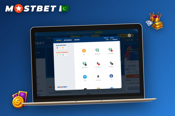 How to deposit in Mostbet using the dark-themed cashier panel with amount input and promo code field